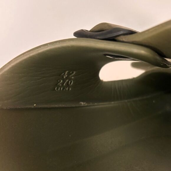 Birkenstock Arizona EVA Double Buckle Sandals in Green size 42 - Picture 2 of 8